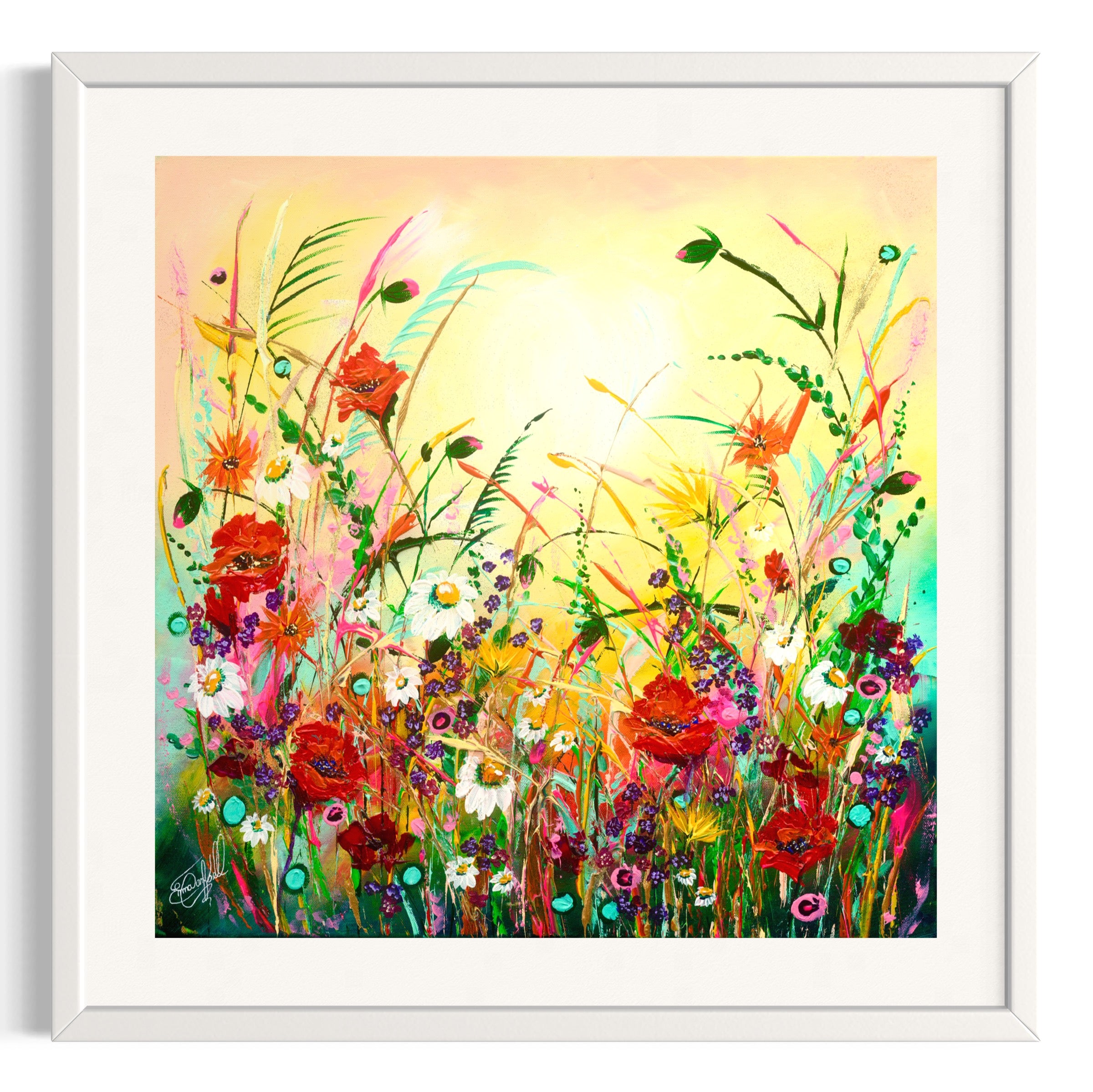 油彩画【garden party】 4号 The Garden Party & True Colours (2)