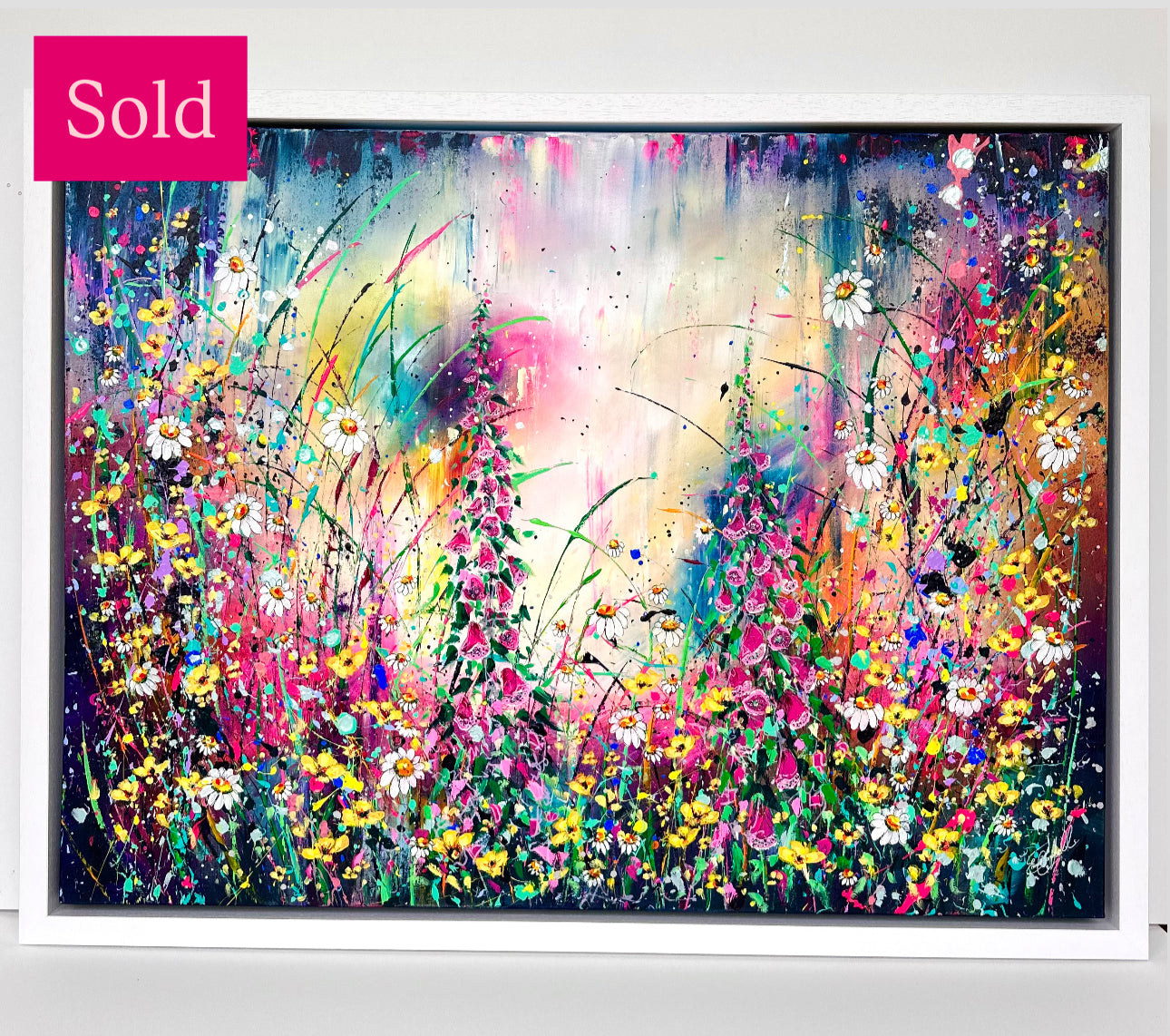 Foxgloves and Buttercups *SOLD*